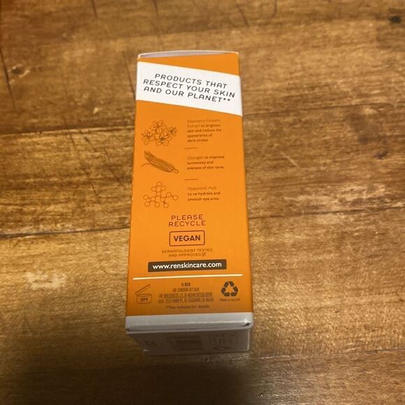NIB Full Size REN Clean Skincare Brightening Dark Circle Eye Cream 0.5 oz - Picture 2 of 2
